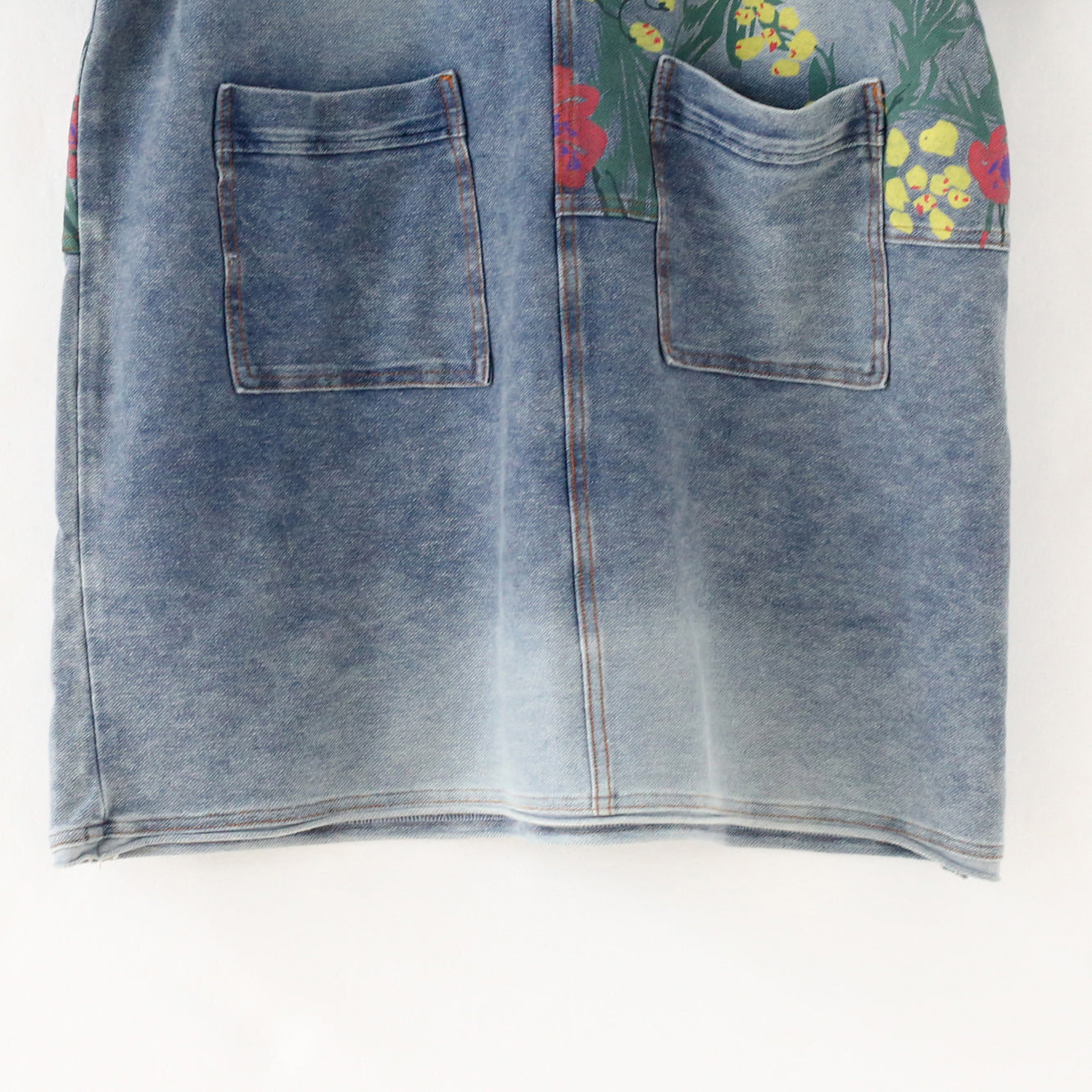 2025 Autumn Oversize Denim Dresses Blooming Flowers Casual Denim Shirts