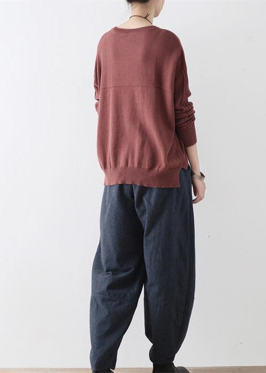 2025 winter dark blue cotton pants warm thick oversized linen pants casual cozy style