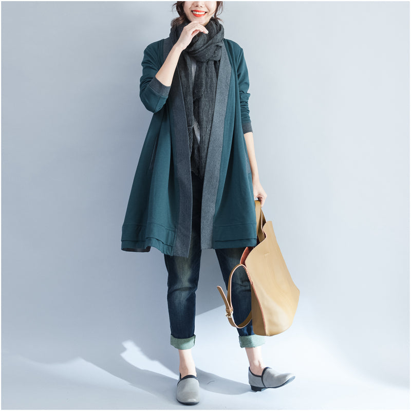 2025 winter wrap cotton coat plus size casual long sleeve cardigans