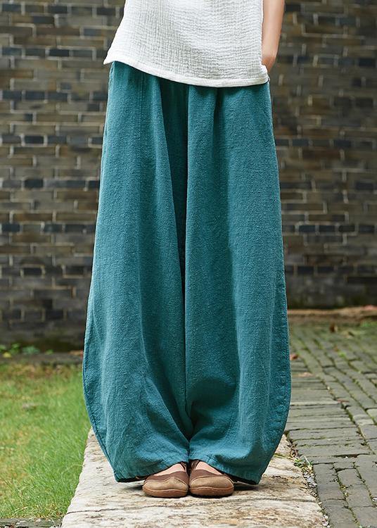 2025 cotton and linen women's Chinese style ramie wild pants yoga pants