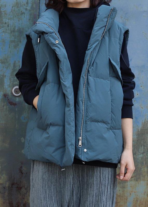 2025 gray green outwear plus size Jackets & Coats sleeveless stand collar winter outwear