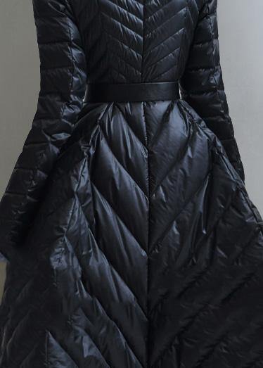 2025 oversize snow jackets tie waist coats black false two pieces down coat winter