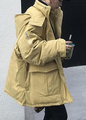 2025 plus size warm winter coat side open winter coats yellow hooded women parkas