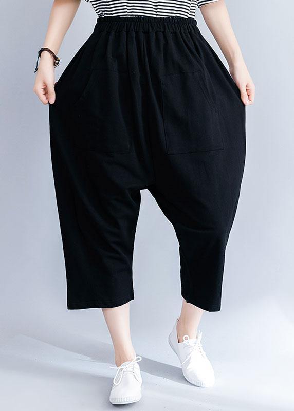 2025 summer new cotton blended loose pants wild casual wide leg pants