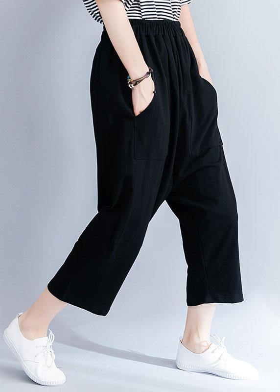 2025 summer new cotton blended loose pants wild casual wide leg pants