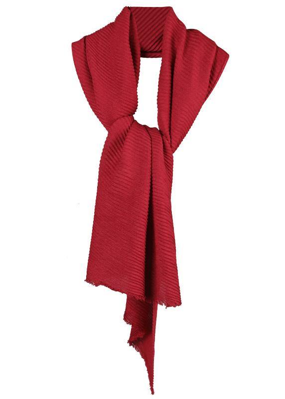 2025 whiter warm cotton Cinched red scarves