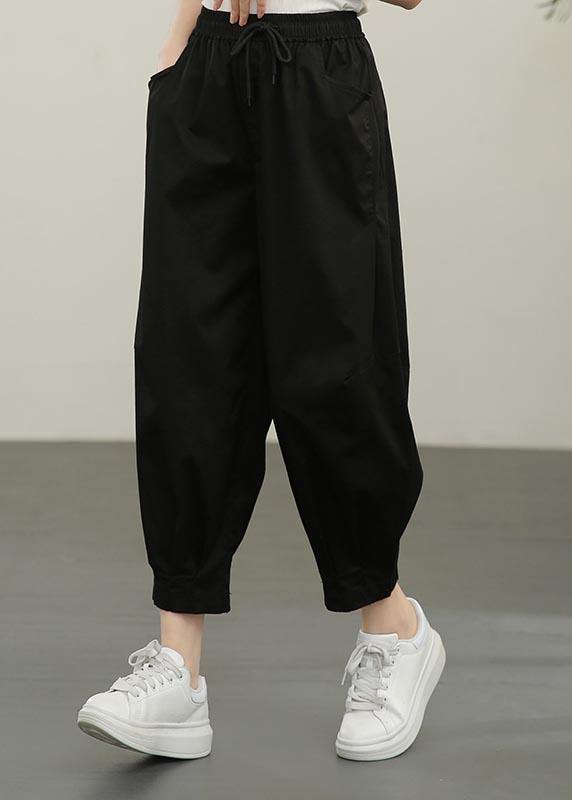 2025 Summer Casual With Elastic Waist And Loose Lace Up Pants