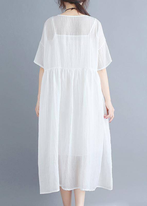 2025 Summer White Two-piece White Dress