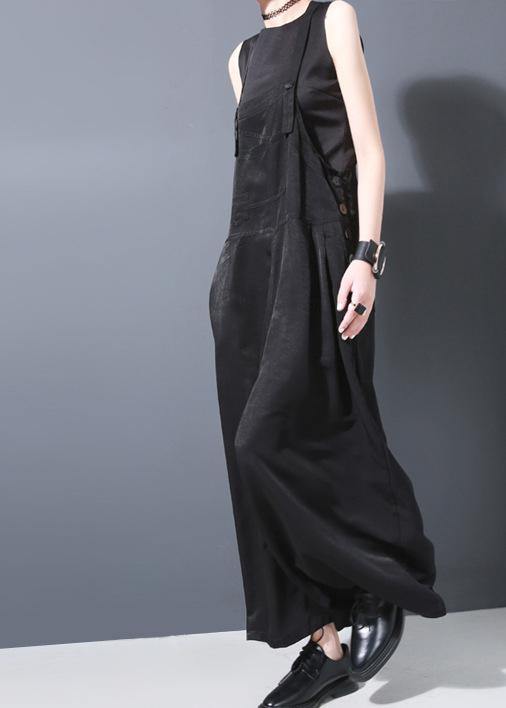 2025 summer new strap wide leg pants