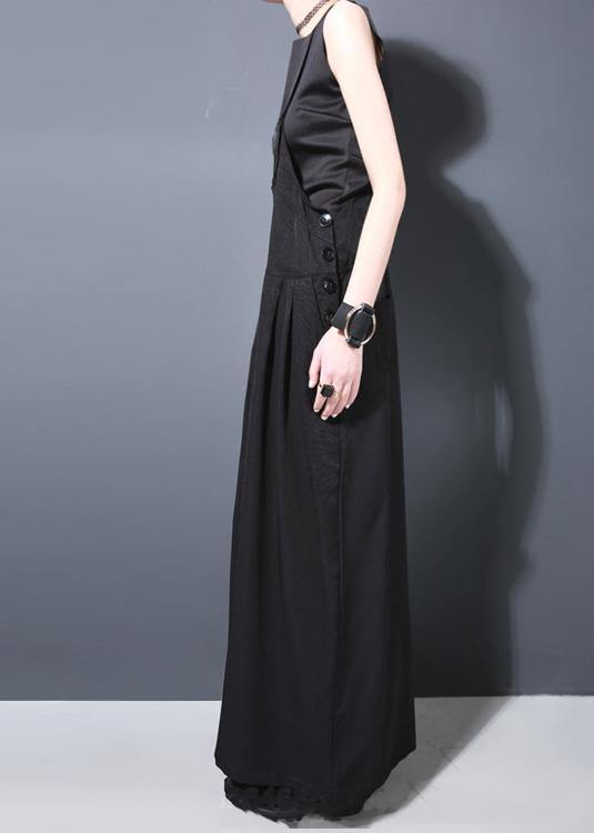 2025 summer new strap wide leg pants