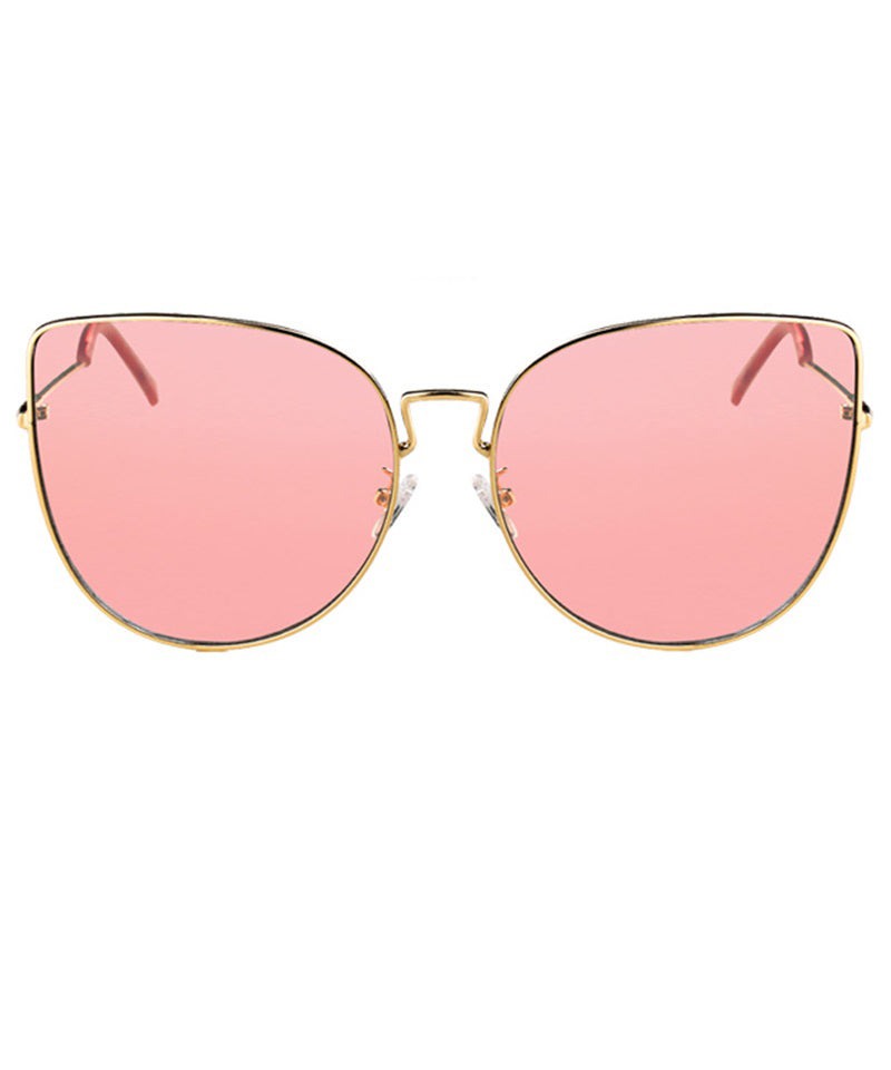 2025 Pink Large Face New Summer Sunglasses