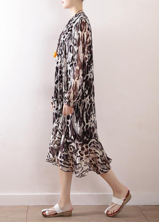 Beach Leopard chiffon Robes plus size Fashion Ideas A line skirts Love spring Dresses