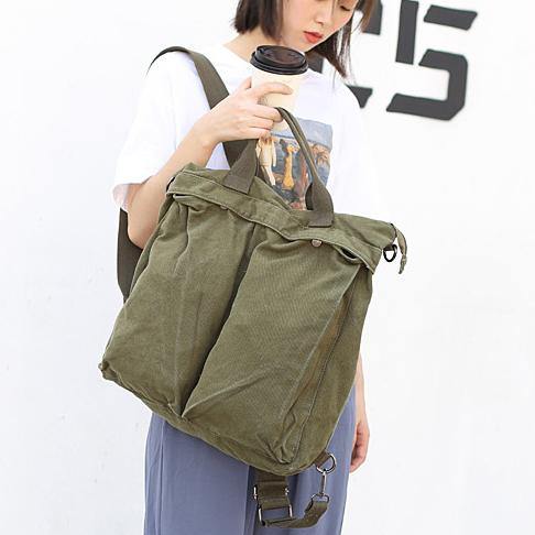 Beautiful For Women Casual green Canvas Square Backpack