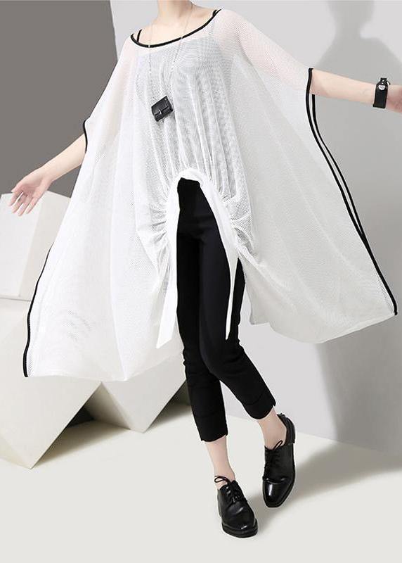 Beautiful quilting clothes plus size Women Fashion Loose Chiffon Sun Protective Blouse