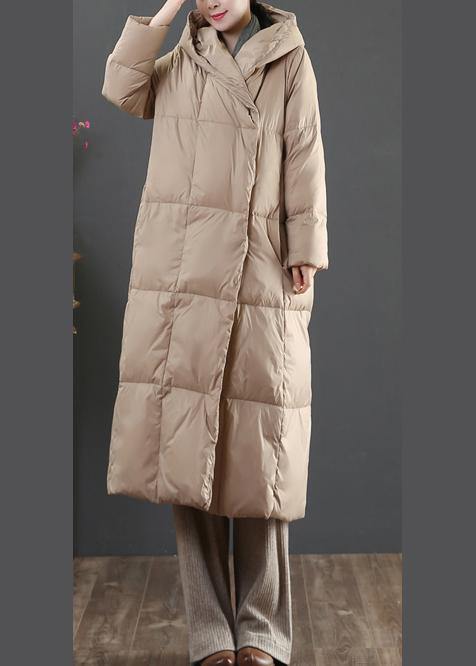 Casual gold Cotton blend jacket woman oversize womens parka hooded pockets winter outwear