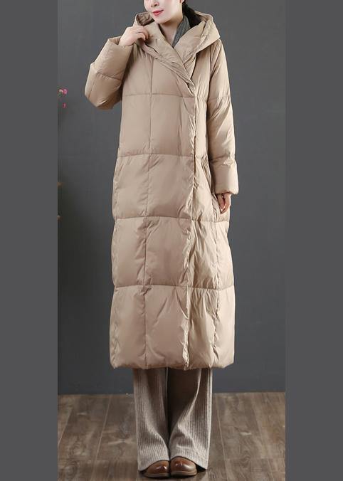 Casual gold Cotton blend jacket woman oversize womens parka hooded pockets winter outwear