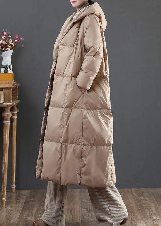 Casual gold Cotton blend jacket woman oversize womens parka hooded pockets winter outwear