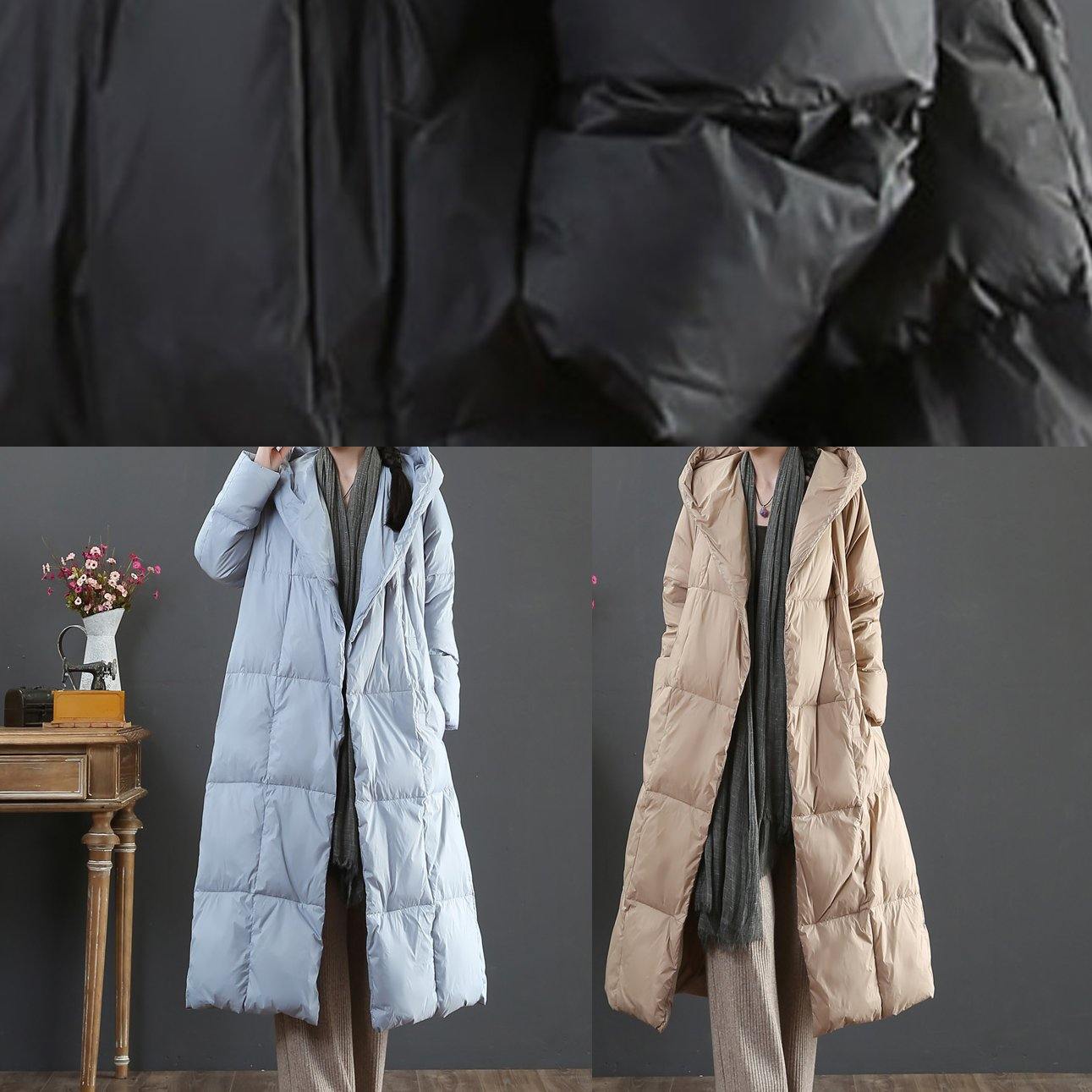 Casual gold Cotton blend jacket woman oversize womens parka hooded pockets winter outwear