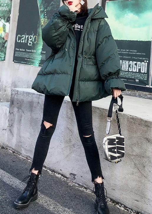 Casual green Parkas for women oversize down jacket winter hooded winter coats