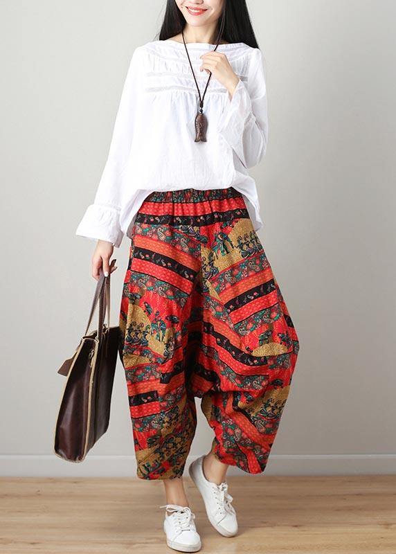 Chic Pockets Wide Leg Cotton Linen Pants Summer