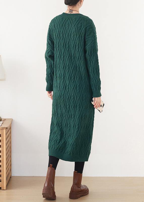 Cute spring knitwear fall fashion green wild sweater coat