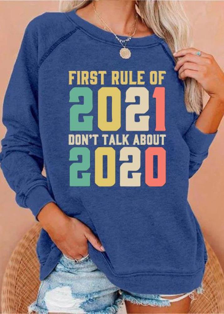 FRIST RULE OF 2025,DON'T TALK ABOUT 2025' Graphic Gray Hoodies