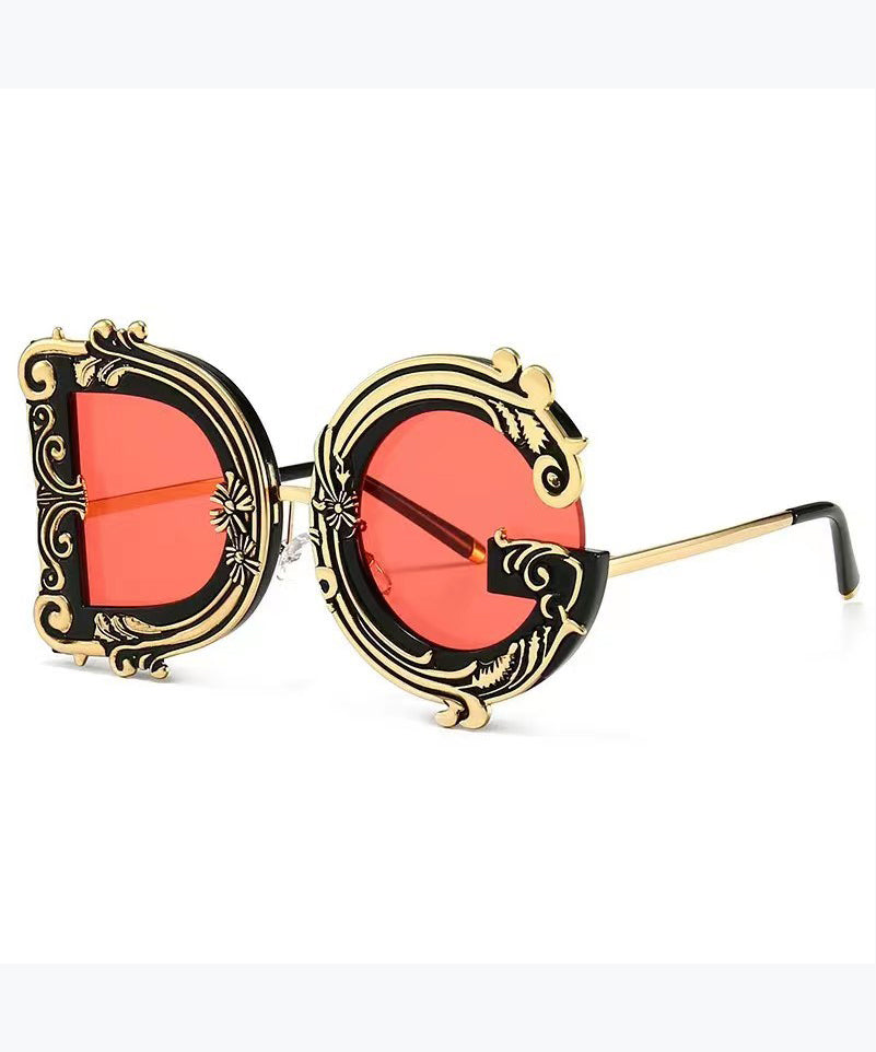 Fashionable European And American Metal Women Sunglasses