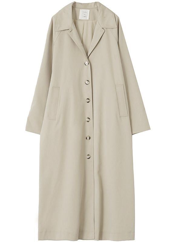 French nude Plus Size crane coats Fashion Ideas Notched pockets coats