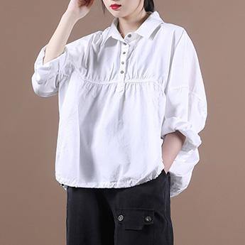 Italian lapel Cinched top silhouette Outfits white blouse