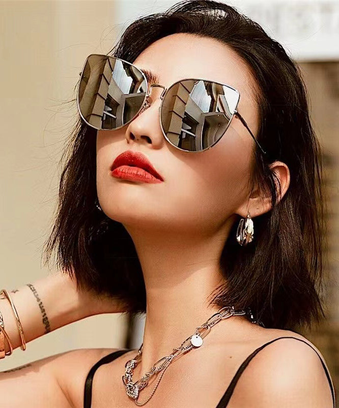 Large Frame Trendy Cat Eye Sunglasses 2025 New Model