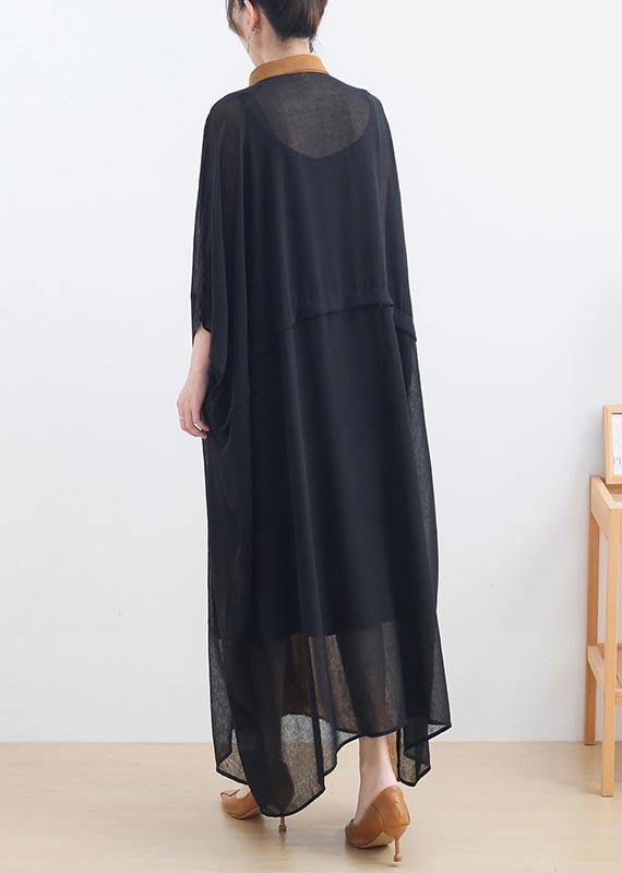 Sometimes Warm Sometimes Cold- Summer Shirt Dress Chiffon Dresses