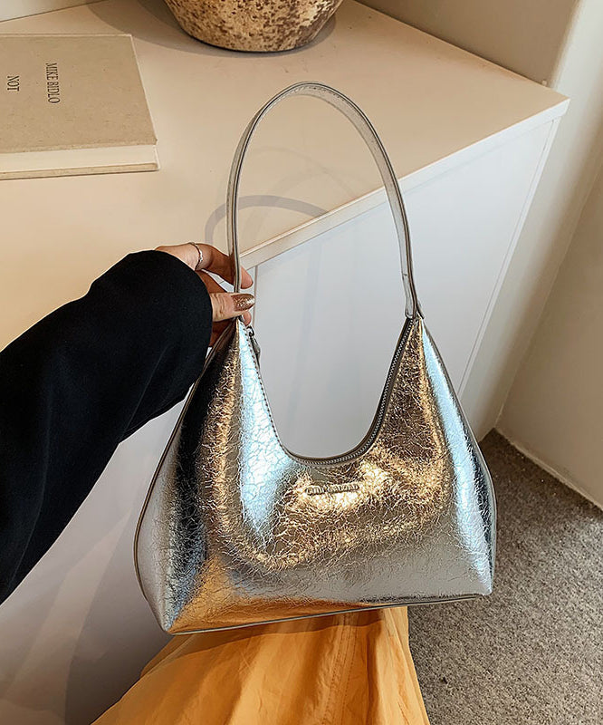 New European And American Gold High Capacity Glossy Handbag