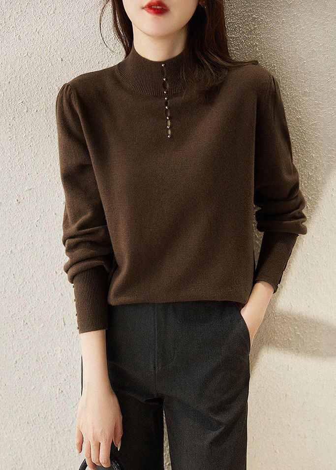 New Red Hollow Out Solid Wool Knit Sweater Spring