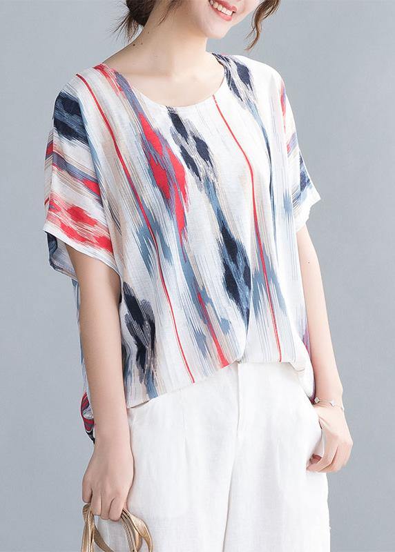 Organic o neck shirts women Inspiration striped top