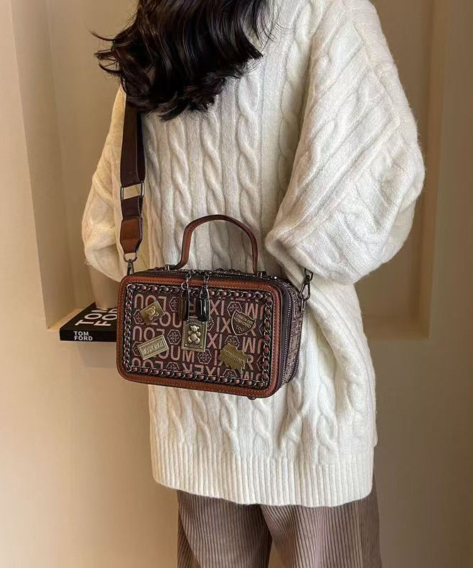 Retro 2025 New Brown Versatile Handheld Shoulder Bag