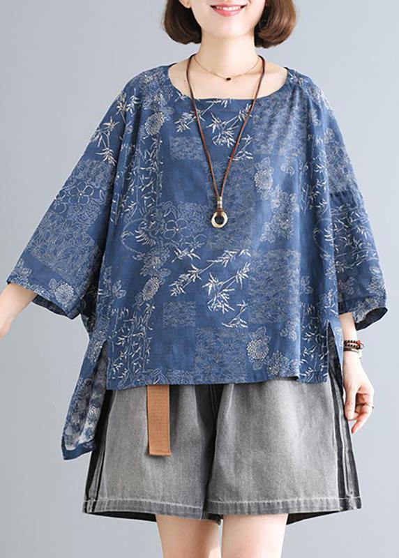 Simple chiffon tunics for women Organic Casual chiffon Print Dobby Blouse