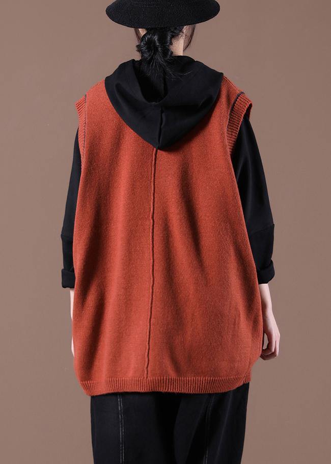 Spring 2025 New Korean Women's Loose Caramel Sweater Vest