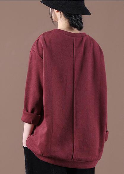 Street Wine Red  Sweatshirt