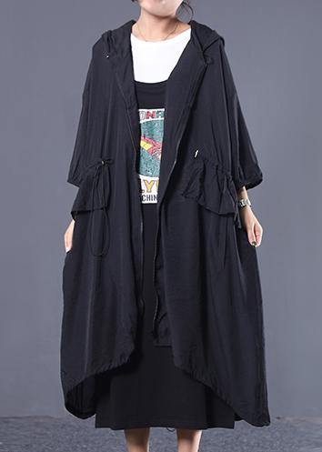 Style hooded drawstring fine clothes For black women coats