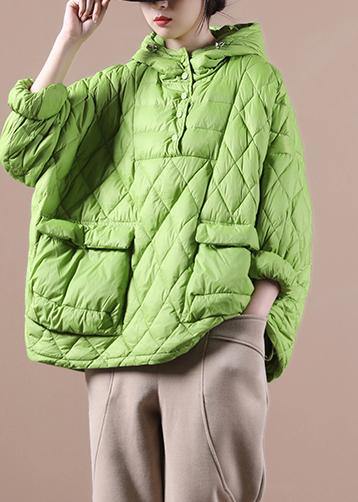 Winter Clothes 2025 Green New Women Loose Large Size Cotton Coat