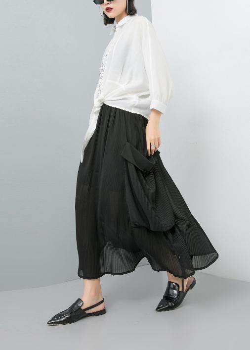 Women chiffon clothes For Women Omychic Spring Solid Color Lanon Fashion Skirt