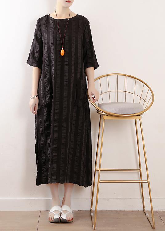 Women half sleeve linen clothes For Women Inspiration black Dresses summer