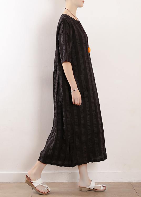 Women half sleeve linen clothes For Women Inspiration black Dresses summer