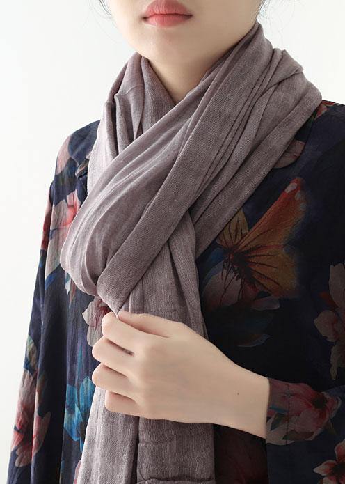 casual cotton linen striped scarves new Cinched big scarf