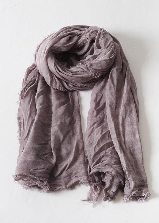 casual cotton linen striped scarves new Cinched big scarf