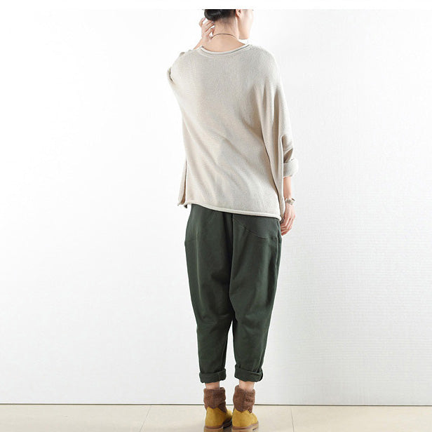 dark green warm cotton winter pants oversized pants 2025