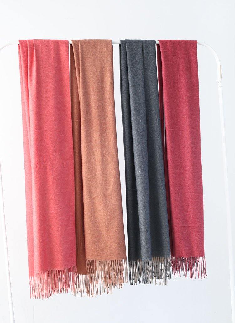 warm women tassel gray scarves small fresh imitation cashmere scarf